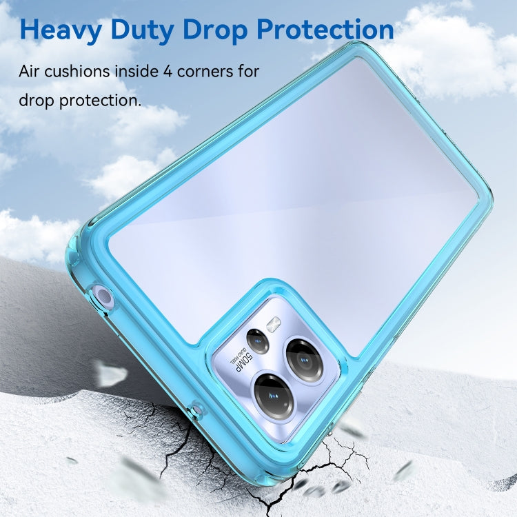 For Motorola Moto G23 Colorful Series Acrylic + TPU Phone Case