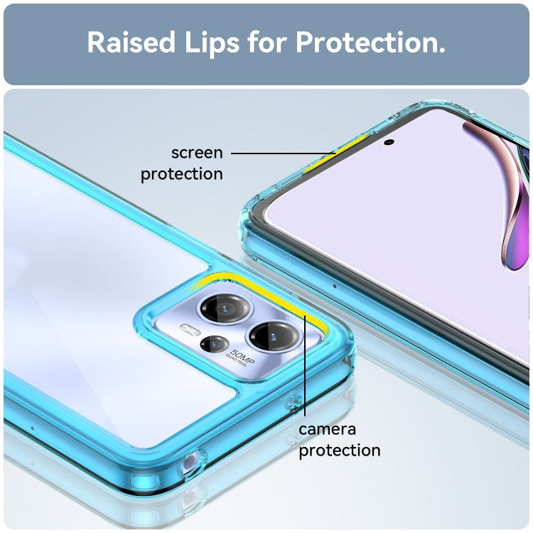 For Motorola Moto G23 Colorful Series Acrylic + TPU Phone Case