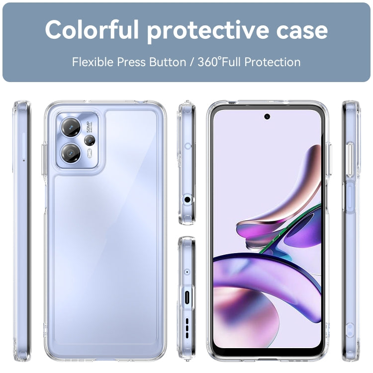 For Motorola Moto G23 Colorful Series Acrylic + TPU Phone Case