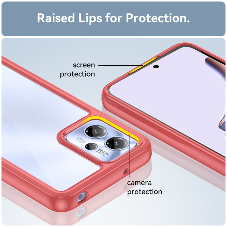 For Motorola Moto G13 Colorful Series Acrylic + TPU Phone Case