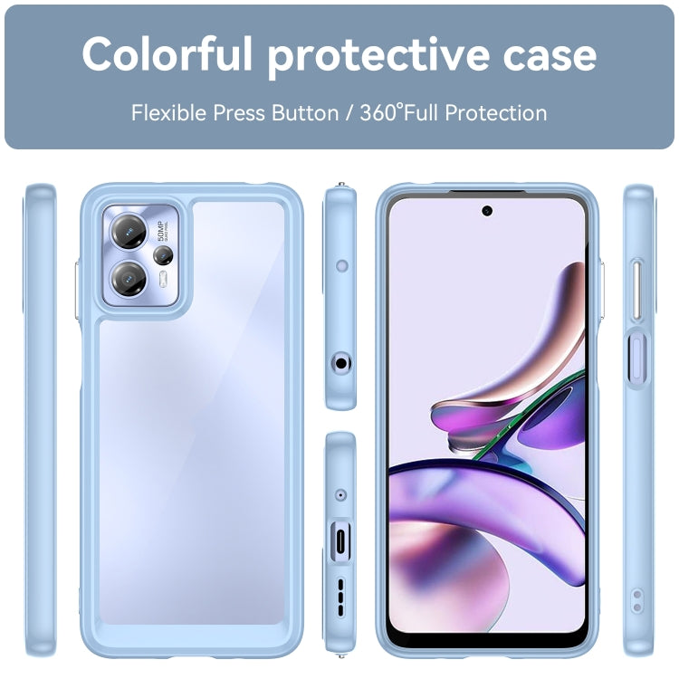 For Motorola Moto G13 Colorful Series Acrylic + TPU Phone Case
