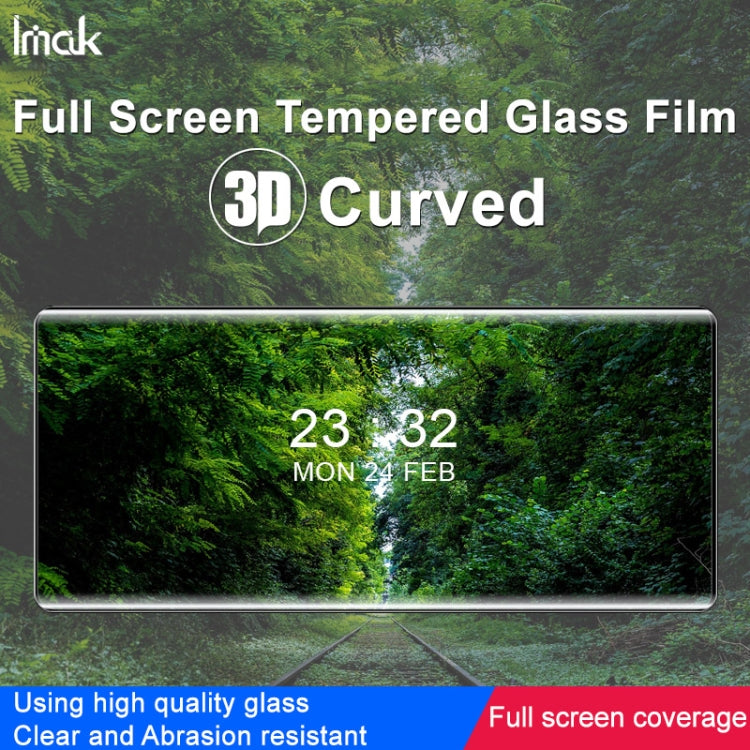 For Motorola Moto X40 5G imak 3D Curved Full Screen Tempered Glass Film