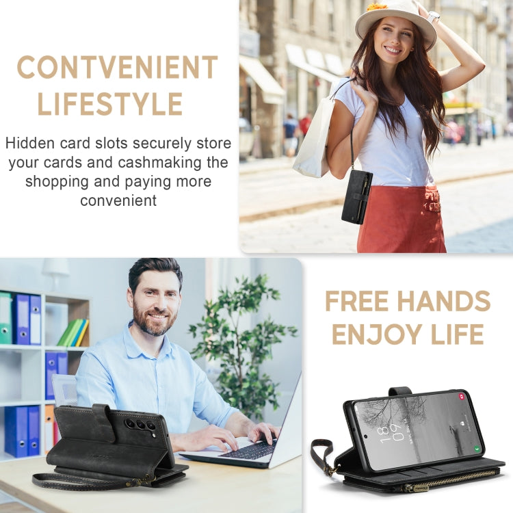 For Samsung Galaxy S23 5G CaseMe C30 Multifunctional Leather Phone Case