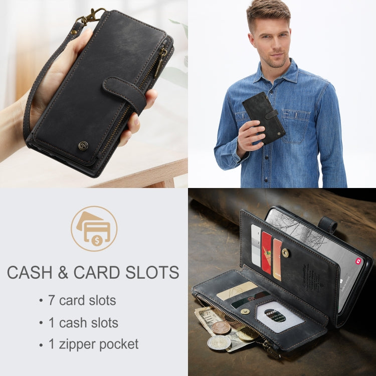 For Samsung Galaxy S23 5G CaseMe C30 Multifunctional Leather Phone Case
