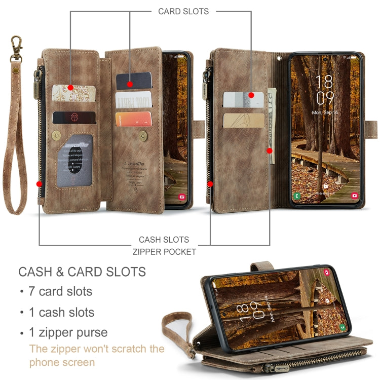 For Samsung Galaxy S23 5G CaseMe C30 Multifunctional Leather Phone Case