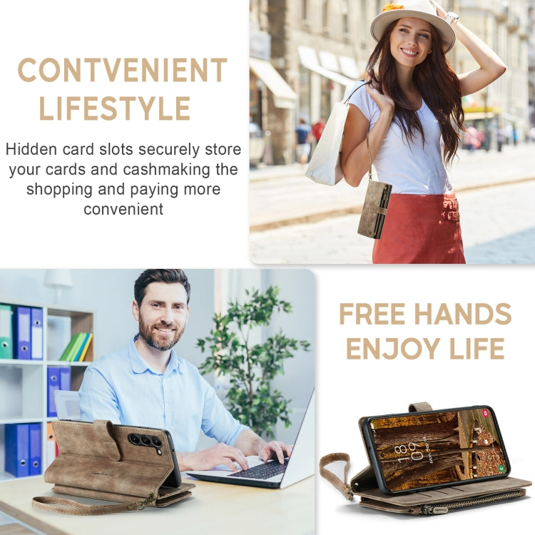 For Samsung Galaxy S23 5G CaseMe C30 Multifunctional Leather Phone Case