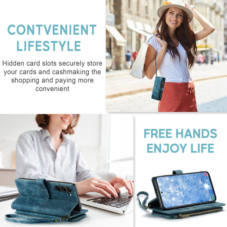 For Samsung Galaxy S23+ 5G CaseMe C30 Multifunctional Leather Phone Case