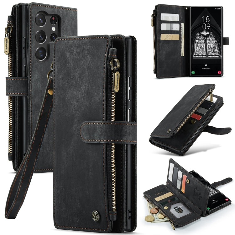 For Samsung Galaxy S23 Ultra 5G CaseMe C30 Multifunctional Leather Phone Case