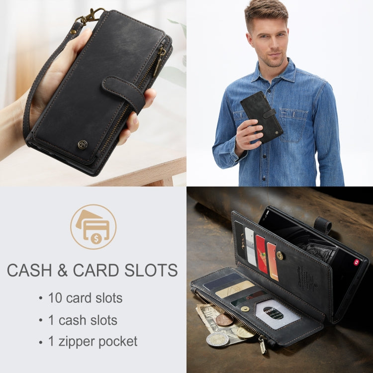 For Samsung Galaxy S23 Ultra 5G CaseMe C30 Multifunctional Leather Phone Case