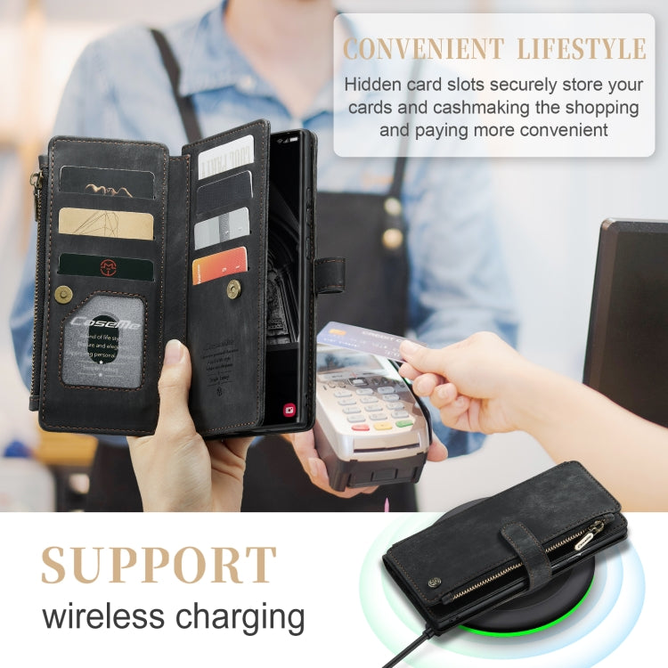 For Samsung Galaxy S23 Ultra 5G CaseMe C30 Multifunctional Leather Phone Case