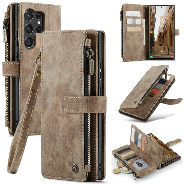 For Samsung Galaxy S23 Ultra 5G CaseMe C30 Multifunctional Leather Phone Case