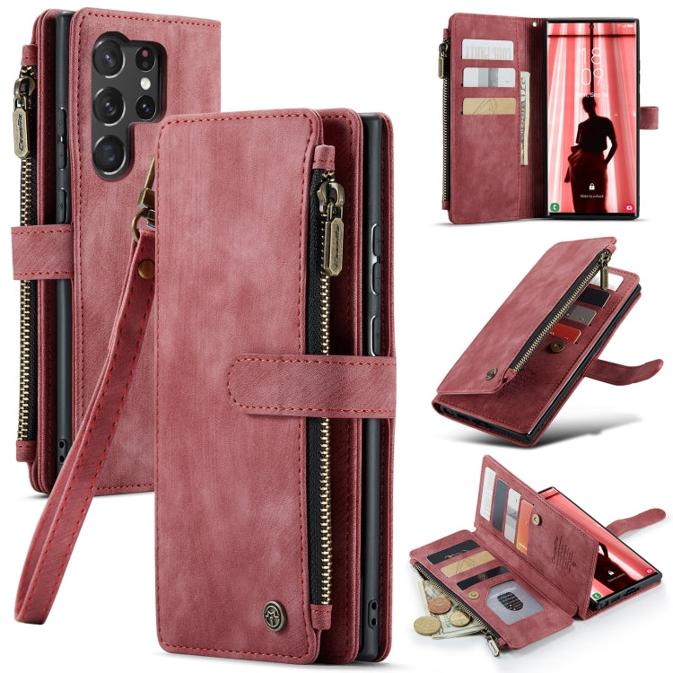 For Samsung Galaxy S23 Ultra 5G CaseMe C30 Multifunctional Leather Phone Case