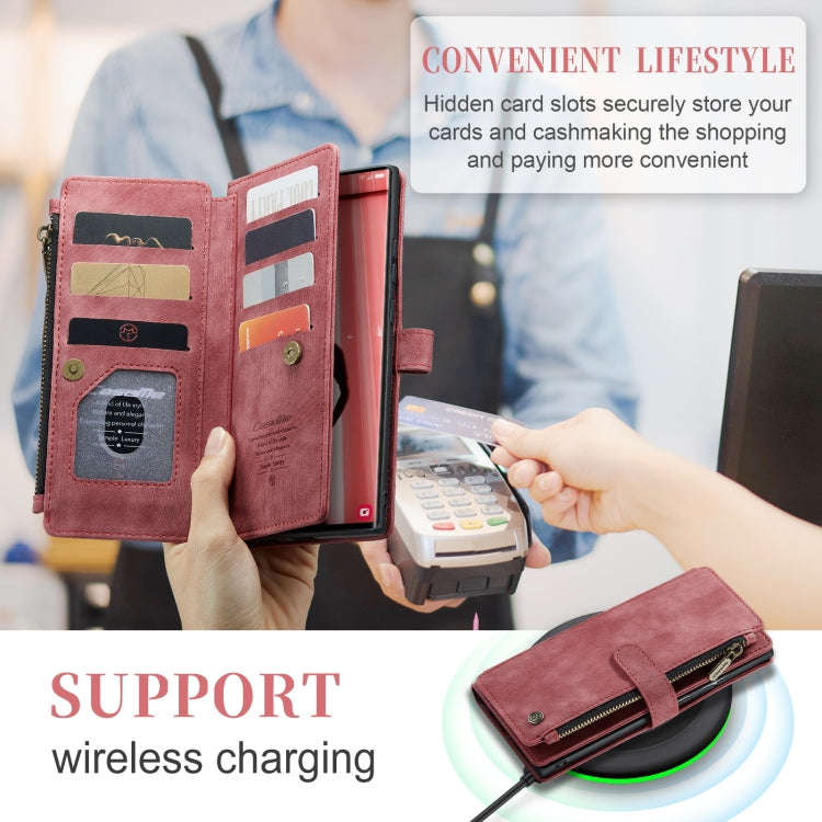 For Samsung Galaxy S23 Ultra 5G CaseMe C30 Multifunctional Leather Phone Case