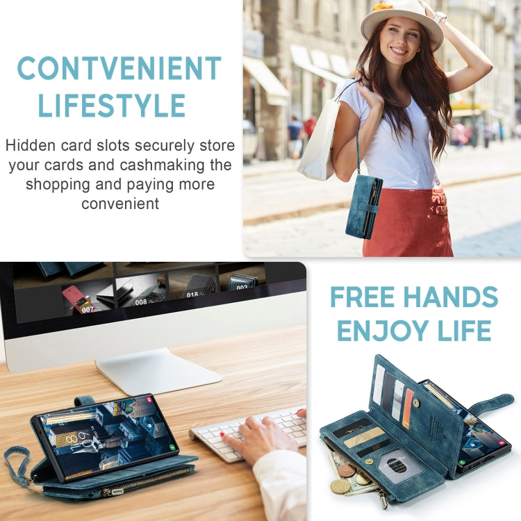 For Samsung Galaxy S23 Ultra 5G CaseMe C30 Multifunctional Leather Phone Case