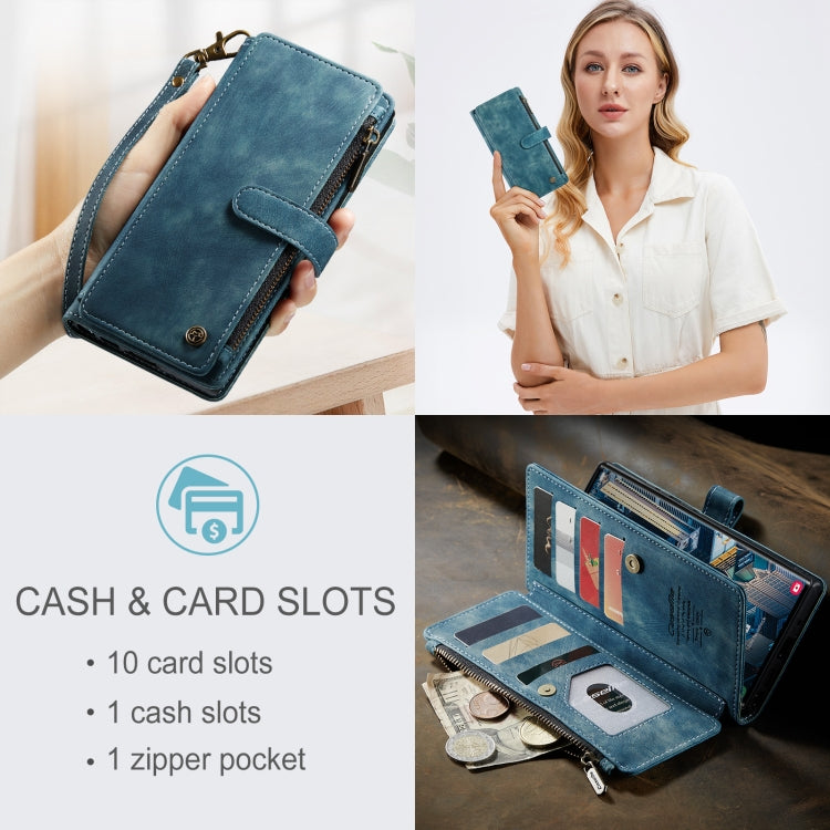 For Samsung Galaxy S23 Ultra 5G CaseMe C30 Multifunctional Leather Phone Case