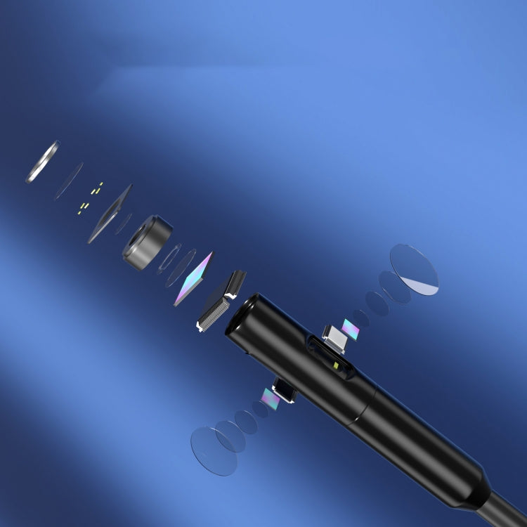 P50 8mm 4.5 inch Three Camera Endoscope with Screen, Length:2m Hard Line