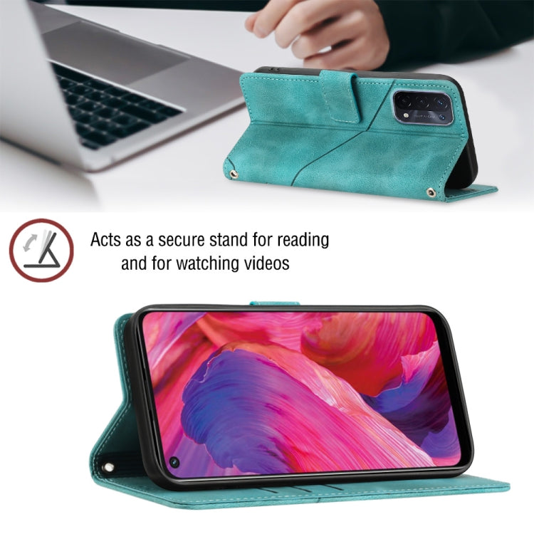 For OPPO A54 5G / A74 5G / A93 5G Skin-feel Embossed Leather Phone Case