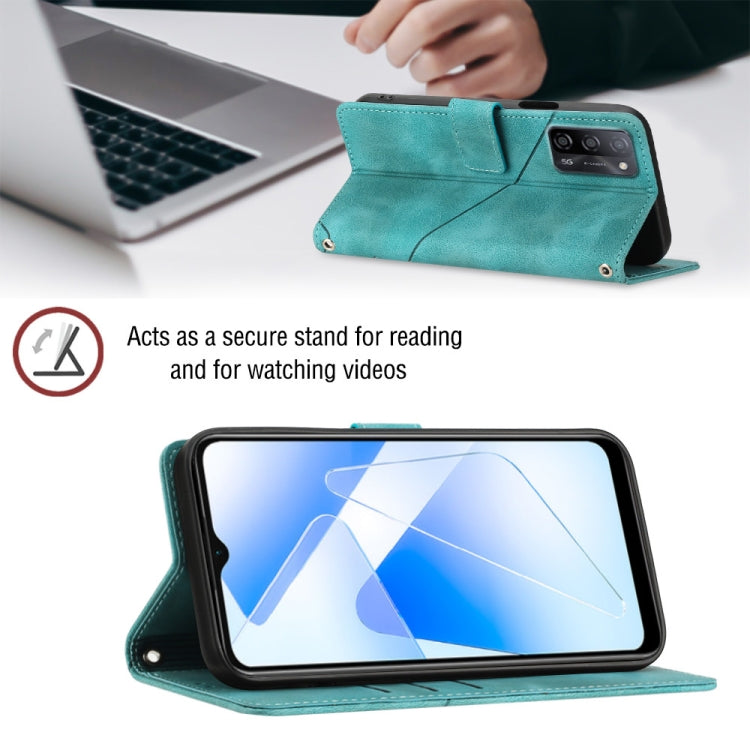 Skin-feel Embossed Leather Phone Case For OPPO A55 5G / A54 4G / A16 4G / A16s / A55 4G / A54s / A56 5G / Realme V11 5G