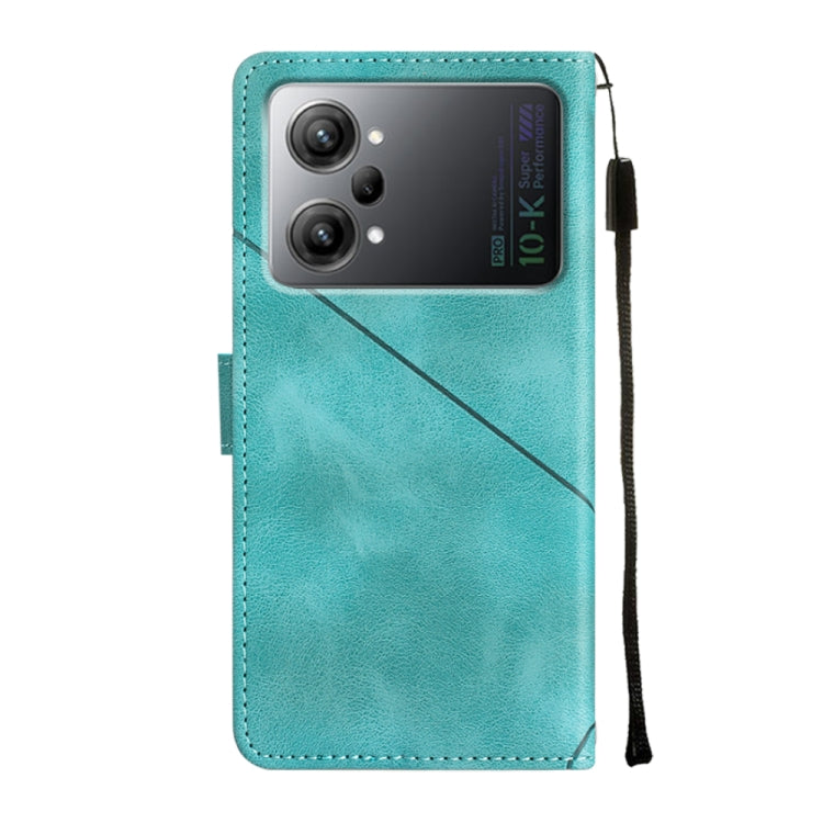 For OPPO K10 Pro 5G Skin-feel Embossed Leather Phone Case