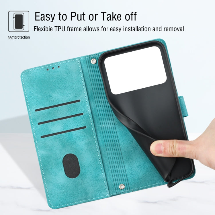 For OPPO K10 Pro 5G Skin-feel Embossed Leather Phone Case