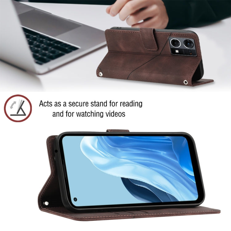 For OPPO Reno7 4G / F21 Pro Skin-feel Embossed Leather Phone Case