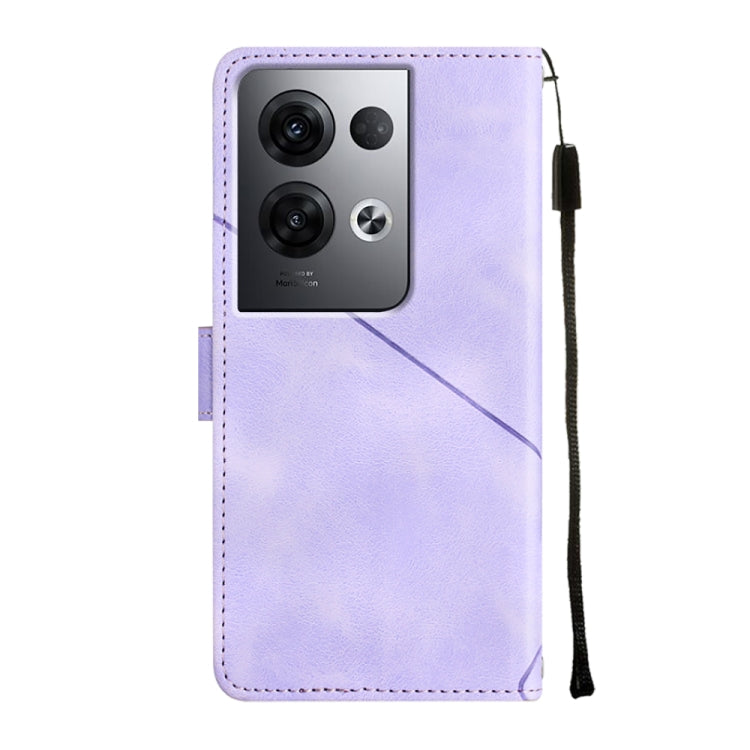 For OPPO Reno8 Pro 5G Skin-feel Embossed Leather Phone Case
