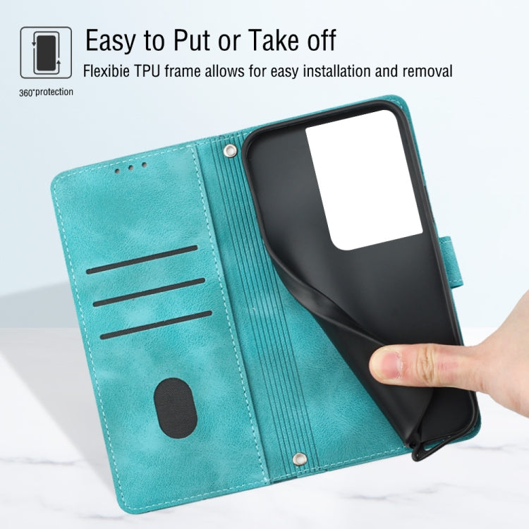 For OPPO Reno8 Pro 5G Skin-feel Embossed Leather Phone Case