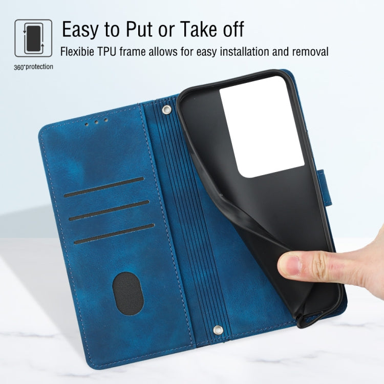 For OPPO Reno8 Pro 5G Skin-feel Embossed Leather Phone Case