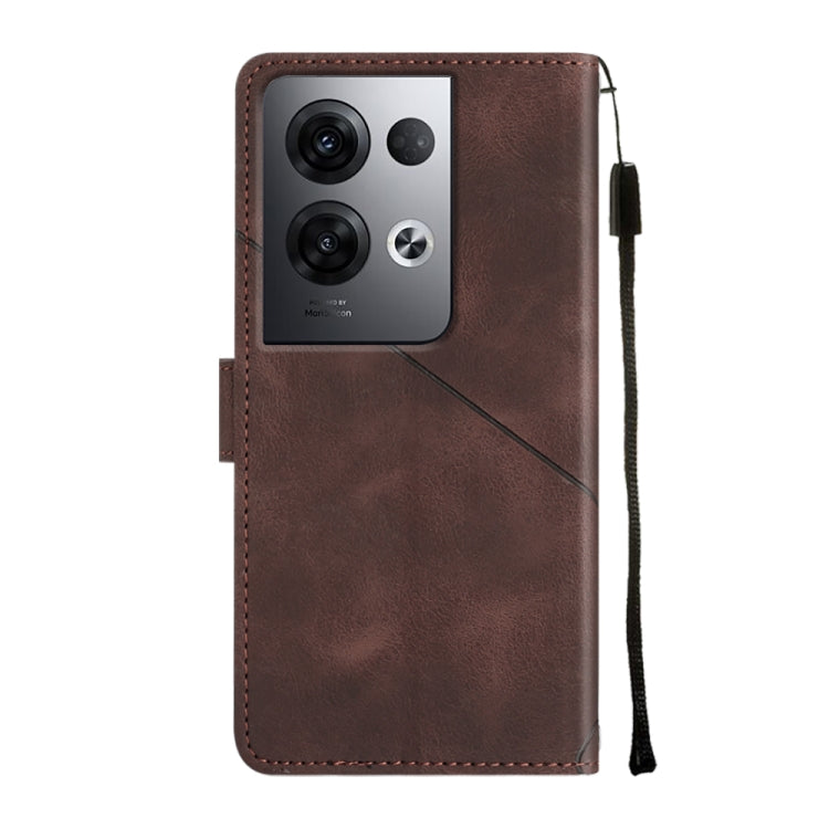 For OPPO Reno8 Pro 5G Skin-feel Embossed Leather Phone Case