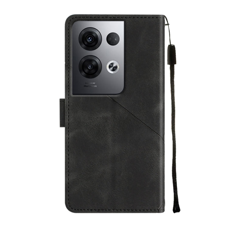 For OPPO Reno8 Pro 5G Skin-feel Embossed Leather Phone Case