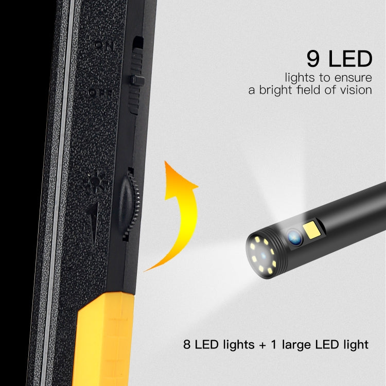 P50 4.5 inch Dual Camera with Screen Endoscope, Length:10m Hard Line