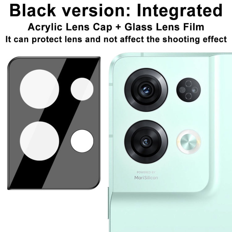 For OPPO Reno8 Pro+ 5G / Reno8 Pro 5G Global imak High Definition Integrated Glass Lens Film Black Version