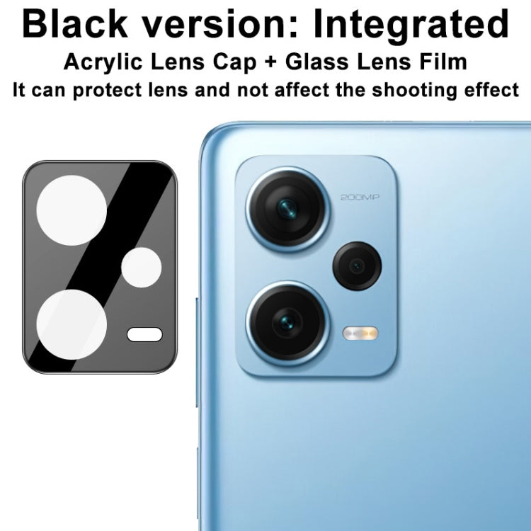 For Xiaomi Redmi Note 12 Pro+ 5G India imak High Definition Integrated Glass Lens Film Black Version