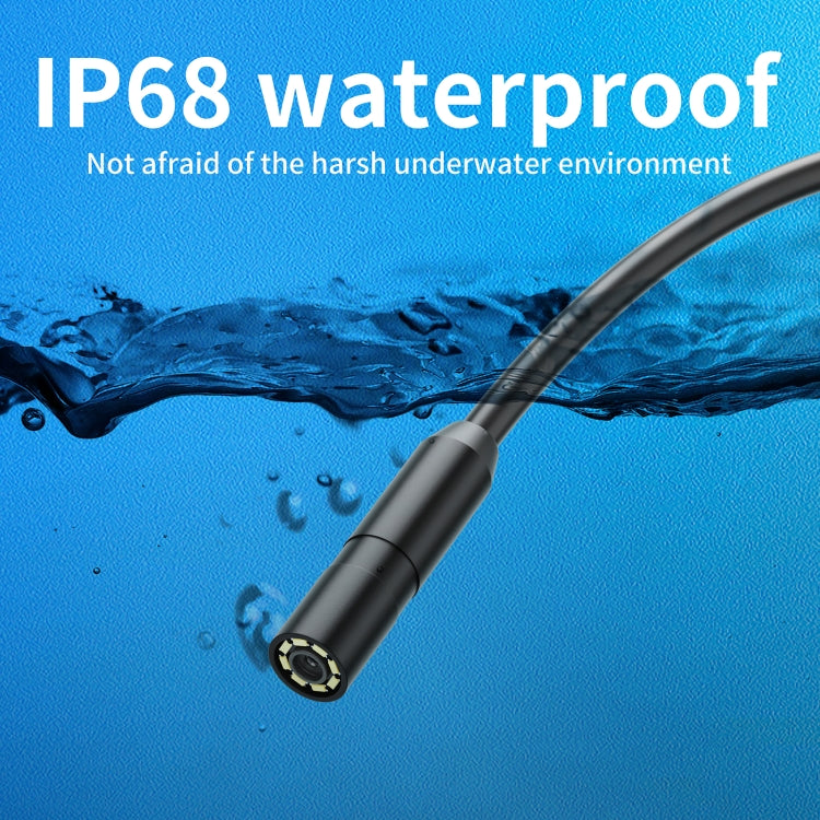 AN112 IP68 8LEDS 8mm Industrial Videoscope for 8 Pin, Length:10m Flexible Line