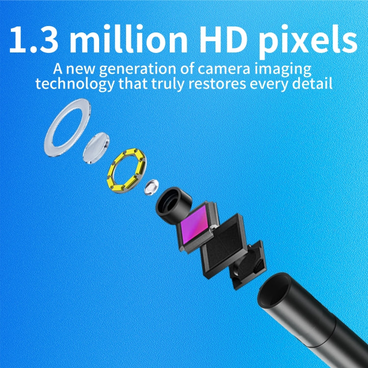 AN112 IP68 8LEDS 8mm Industrial Videoscope for 8 Pin, Length:3.5m Hard Line