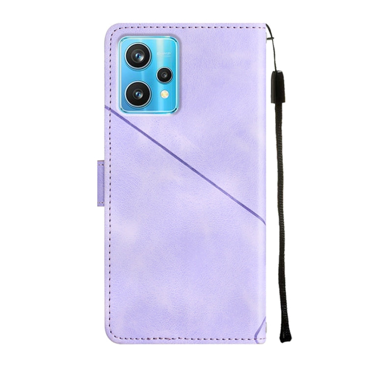For Realme 9 Pro 5G / OnePlus Nord CE 2 Lite 5G Skin-feel Embossed Leather Phone Case