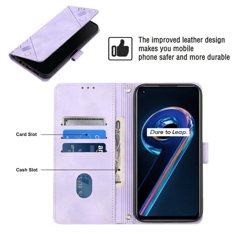 For Realme 9 Pro 5G / OnePlus Nord CE 2 Lite 5G Skin-feel Embossed Leather Phone Case