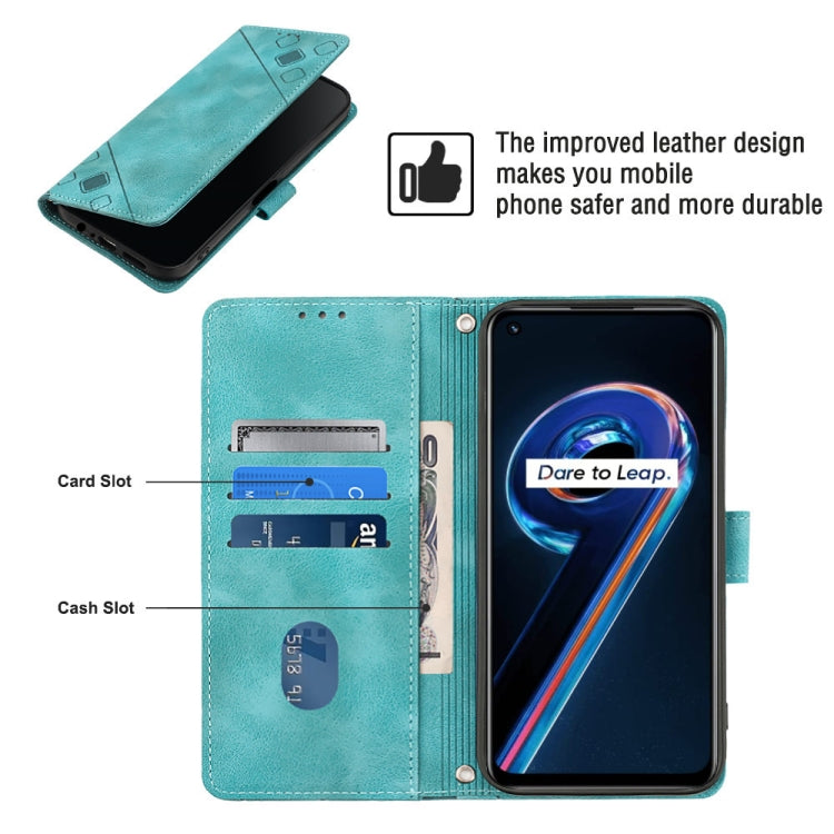 For Realme 9 Pro 5G / OnePlus Nord CE 2 Lite 5G Skin-feel Embossed Leather Phone Case