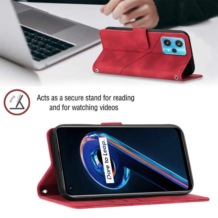 For Realme 9 Pro 5G / OnePlus Nord CE 2 Lite 5G Skin-feel Embossed Leather Phone Case