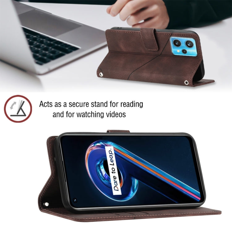 For Realme 9 Pro 5G / OnePlus Nord CE 2 Lite 5G Skin-feel Embossed Leather Phone Case