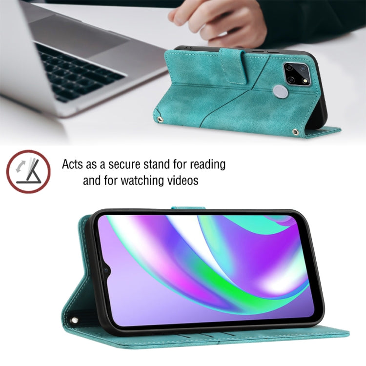 For Realme C12 / C15 / C25 / C25s Skin-feel Embossed Leather Phone Case