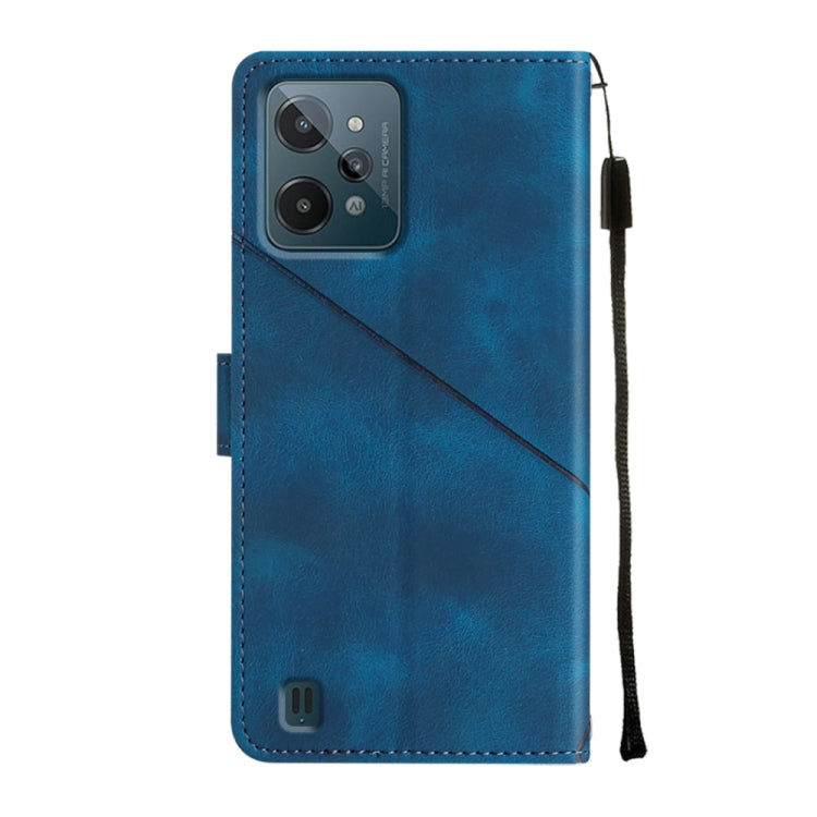 For Realme C31 4G Skin-feel Embossed Leather Phone Case