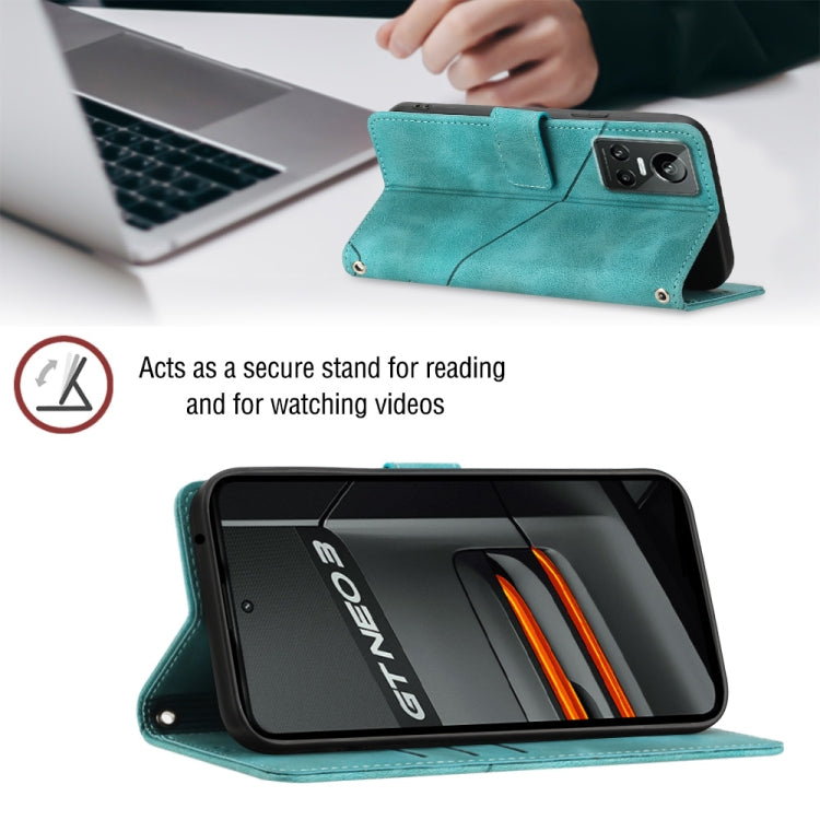 For Realme GT Neo3 Skin-feel Embossed Leather Phone Case