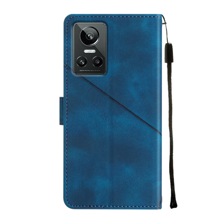 For Realme GT Neo3 Skin-feel Embossed Leather Phone Case
