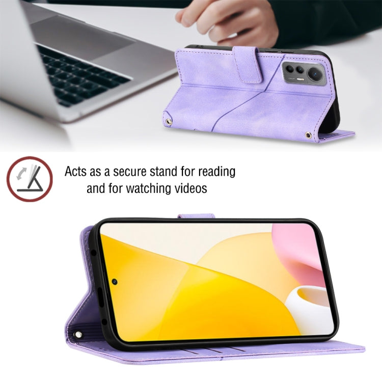 For Xiaomi 12 Lite Skin-feel Embossed Leather Phone Case