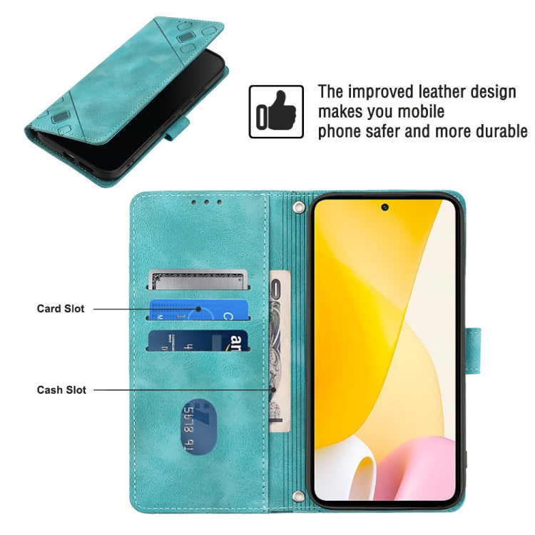 For Xiaomi 12 Lite Skin-feel Embossed Leather Phone Case