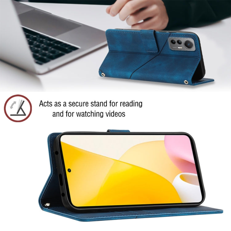 For Xiaomi 12 Lite Skin-feel Embossed Leather Phone Case