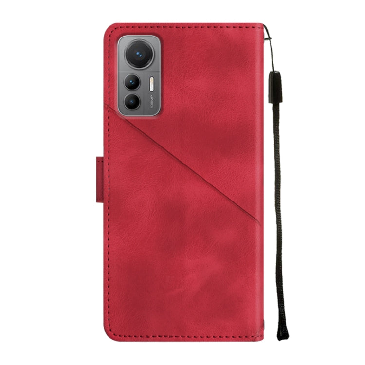 For Xiaomi 12 Lite Skin-feel Embossed Leather Phone Case