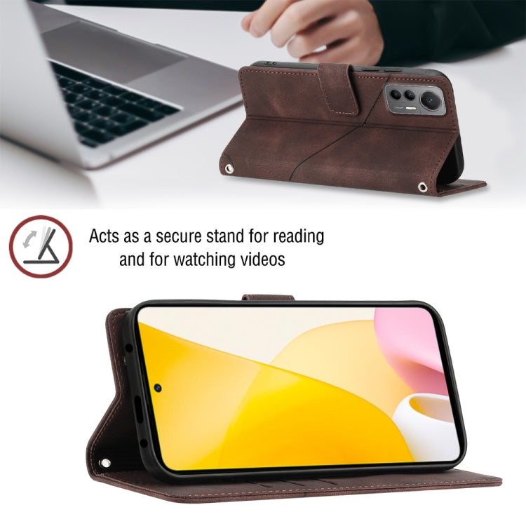 For Xiaomi 12 Lite Skin-feel Embossed Leather Phone Case