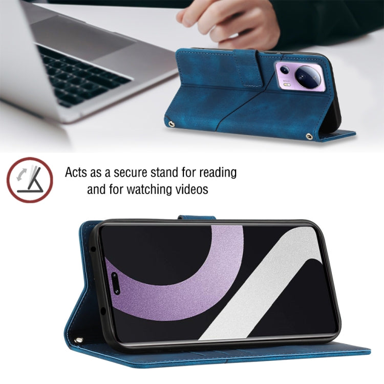 For Xiaomi Civi 2 Skin-feel Embossed Leather Phone Case